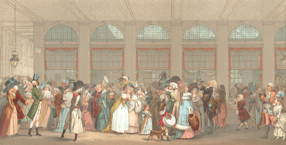 18TH CENTURY FRANCE. The Wooden Gallery. Chromolithograph 1876 old print